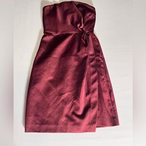 NBD Revolve Wine Red Burgundy Mini Dress NWT (flawed) XS